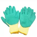 Kenmaster Sarung Tangan Karet Palm Hijau Kuning - Sarung Tangan Cuci Piring Household Rubber Gloves Sarung Tangan Latex