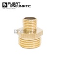 1/8" x 3/8" Male Thread Straight Fitting Connector Reducer Double Nepel Brass Hex Nipple Reduce Drat Luar Kuningan Size 1/8 x 3/8 Inch