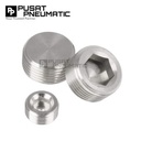 Plug 01 Male Thread Fitting End Plug Connector Fitting Pneumatic Baut L Tanam Penutup Drat Size 1/8" Inch