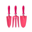 Kenmaster Paket Berkebun - Sarung Tangan Karet Orange L + Garden Tools / Alat Berkebun 1 Set / Alat Berkebun Set