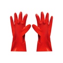 Kenmaster Sarung Tangan PVC Merah 14 Inch - Sarung Tangan PVC Tebal Sarung Tangan Karet PVC