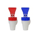 Kenmaster Kran Aqua Pencet Biru + Merah Guci