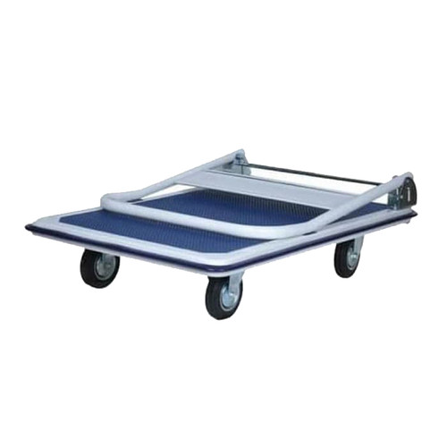 Kenmaster Hand Truck 150 / 300 KG Besi Roda Nylon - Troli Barang - Troli Lipat Dorong Biru / Dorongan Barang
