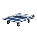 Kenmaster Hand Truck 150 / 300 KG Besi Roda Nylon - Troli Barang - Troli Lipat Dorong Biru / Dorongan Barang