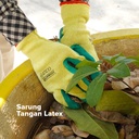 Kenmaster Sarung Tangan Karet Palm Hijau Kuning - Sarung Tangan Cuci Piring Household Rubber Gloves Sarung Tangan Latex