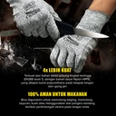 Gunter Sarung Tangan Cut Resistant HT1709 - Sarung Tangan Pelindung Sarung Tangan Safety Sarung Tangan Kerja Gloves Sarung Tangan Anti Potong