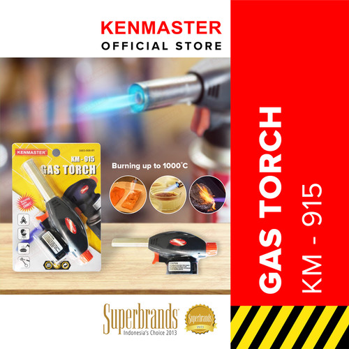 Kenmaster Gas Torch KM-915 AUTO Pematik Gas Gas Torch Portable Flame Gun Alat Bakar Korek Api Las