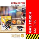 Kenmaster Gas Torch KM-915 AUTO Pematik Gas Gas Torch Portable Flame Gun Alat Bakar Korek Api Las