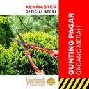 Kenmaster Gunting Pagar Rumput - Gagang Merah GP01 / Gunting Rumput / Gunting Dahan Ranting / Gunting Ranting Pohon / Gunting Batang Bunga Buah