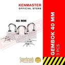 Kenmaster Gembok Master Key 3 Pcs 40 MM Gembok Anti Maling Gembok Pagar Kunci Gembok