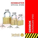Kenmaster Gembok V140 - 30MM Kuningan Gembok Anti Maling Gembok Pagar Kunci Gembok Kuningan