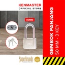 Xander Gembok Panjang 50 MM - 3 Key Gembok Anti Maling Gembok Pagar Kunci Gembok