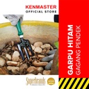 Kenmaster Alat Kebun - Garpu Hitam / Garpu Berkebun / Garden Tool / Garukan Berkebun / Garden Tools / Alat Berkebun Gagang Pendek Hijau