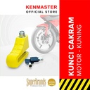 Kenmaster Kunci Cakram Sepeda Yellow / Kunci Cakram Motor / Kunci Cakram Anti Maling / Kunci Gembok Cakram / Kunci Gembok Motor Anti Maling