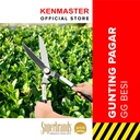 Kenmaster Gunting Pagar Rumput - Gagang Besi Hitam / Gunting Rumput / Gunting Dahan Ranting / Gunting Ranting Pohon / Gunting Batang Bunga Buah