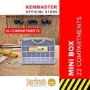 Kenmaster Mini Box MK23 ( 23 Compartments ) / Tool Box Mini / Toolbox Mini / Tempat Penyimpanan Multifungsi / Tempat Penyimpanan Serbaguna - Kotak Serbaguna - Kotak Peralatan