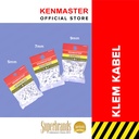 Kenmaster Klem Kabel Listrik 7MM isi 35 Pcs X 2 Pack / Clamp Kabel / Cable Clips