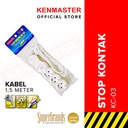 Kenmaster Stop Kontak Stopkontak Colokan Listrik Colokan 3 Lubang KC-03 KM (KTG POLY BAG)