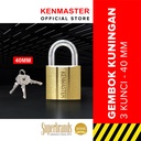 Kenmaster Gembok V140 - 40 MM Gembok Anti Maling Gembok Pagar Kunci Gembok