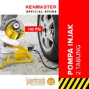 Kenmaster Pompa Injak 2 Tabung - Kuning