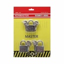 Kenmaster Gembok Master Key 3 Pcs 40 MM Gembok Anti Maling Gembok Pagar Kunci Gembok