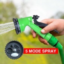 Kenmaster Kepala Semprotan Air - 5 Posisi / Kepala Semprotan Selang Air / Penyiram Tanaman / Semprotan Tanaman / Semprotan Cuci Mobil Motor / Water Gun Spray / Nozzle Alat Semprotan / Water Jet Spray / Alat Berkebun