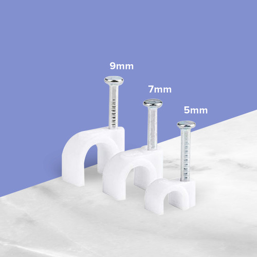 Kenmaster Klem Kabel Listrik 7MM isi 35 Pcs X 2 Pack / Clamp Kabel / Cable Clips