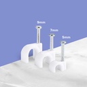 Kenmaster Klem Kabel Listrik 7MM isi 35 Pcs X 2 Pack / Clamp Kabel / Cable Clips