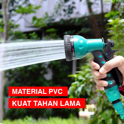 Kenmaster Kepala Semprotan Air - 6 Posisi 9332 Karet / Kepala Semprotan Selang Air / Penyiram Tanaman / Semprotan Tanaman / Semprotan Cuci Mobil Motor / Water Gun Spray / Nozzle Alat Semprotan / Water Jet Spray / Alat Berkebun