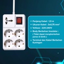 Kenmaster Stop Kontak F9 - 4+1 Lubang Stopkontak Colokan Listrik Colokan