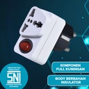 Kenmaster Steker WA II 9 Switch On Off Putih / Colokan Listrik / Colokan Saklar
