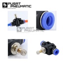 MSA 12 One Touch Union Speed Control Fitting Slip Lock Socket Push In Connector Nipple Nepel Fitting Flow Control Pneumatic Type SA Selang 12mm x 12mm