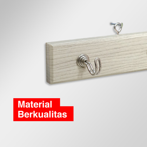 Kenmaster Hanger Kayu 4pc Hook No.25