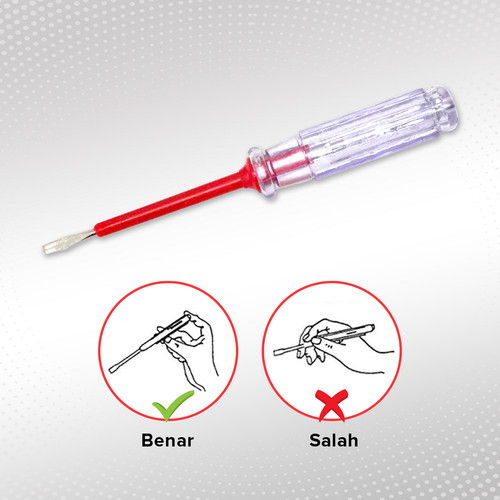 Kenmaster Obeng Tespen 5106 - Tespen Deteksi Kabel Obeng Tes Pen Listrik Obeng Tespen Listrik Obeng Testpen Listrik