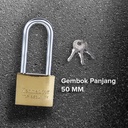 Kenmaster Gembok IRON 50MM - Panjang KM115 Gembok Anti Maling Gembok Pagar Kunci Gembok