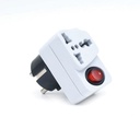 Kenmaster Steker WA II 9 Switch On Off Putih / Colokan Listrik / Colokan Saklar