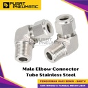 6MM x 1/8 Male Elbow Connector Tube OD 6 MM x 1/8 NPT Stainless Steel