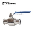 1/2" Ball Valve Sanitary Tri Clamp 2Pc Body Stainless 316 1/2 Inch