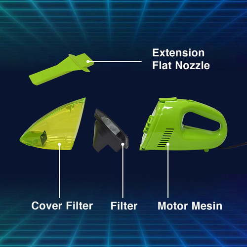 Kenmaster Vacuum Cleaner 60W KM002 / Vakum Cleaner / Penghisap Debu / Penyedot Debu / Car Vacuum Cleaner Portable