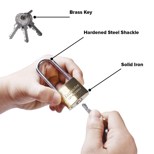 Kenmaster Gembok IRON 50MM - Panjang KM115 Gembok Anti Maling Gembok Pagar Kunci Gembok