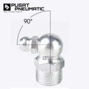 M8 Nepple Gress Nipple Grease Elbow 90 Derajat Nepel Gris Knee 90° Drat 8 MM
