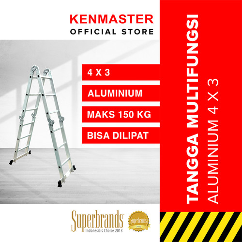 Kenmaster Tangga Lipat Tangga Serbaguna Tangga Multifungsi / Multipurpose 4 X 3 KM403