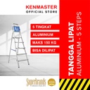 Kenmaster Tangga Lipat Tangga Rumah Tangga 5 Step Alumunium KM105 A