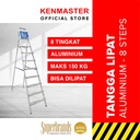 Kenmaster Tangga Lipat Tangga Rumah Tangga 8 Step Alumunium KM108 A