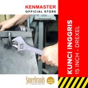 DREXEL Kunci Inggris 15 Inch / Adjustable Wrench / Adjustable Spanner/ Alat Perkakas / Kunci AS / Tools