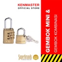 Kenmaster Gembok Mini Gembok Kombinasi Gembok Anti Maling MG-213/201 CLEARANCE