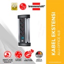 Brennenstuhl Stop Kontak 4 Lubang Alu Office Line 1,8 Meter / Stopkontak / Colokan Listrik / Terminal Listrik / Kabel Sambung / Colokan Sambung