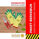 Kenmaster Paket Hemat Berkebun Sarung Tangan Latex Gunting Dahan 905 - Sarung Tangan Berkebun Alat Berkebun Set