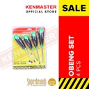 Kenmaster Obeng set 4 Pcs - Hijau Hitam Clearance