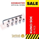 Kenmaster Kunci Sok 10 Pcs - Clearance Cuci Gudang